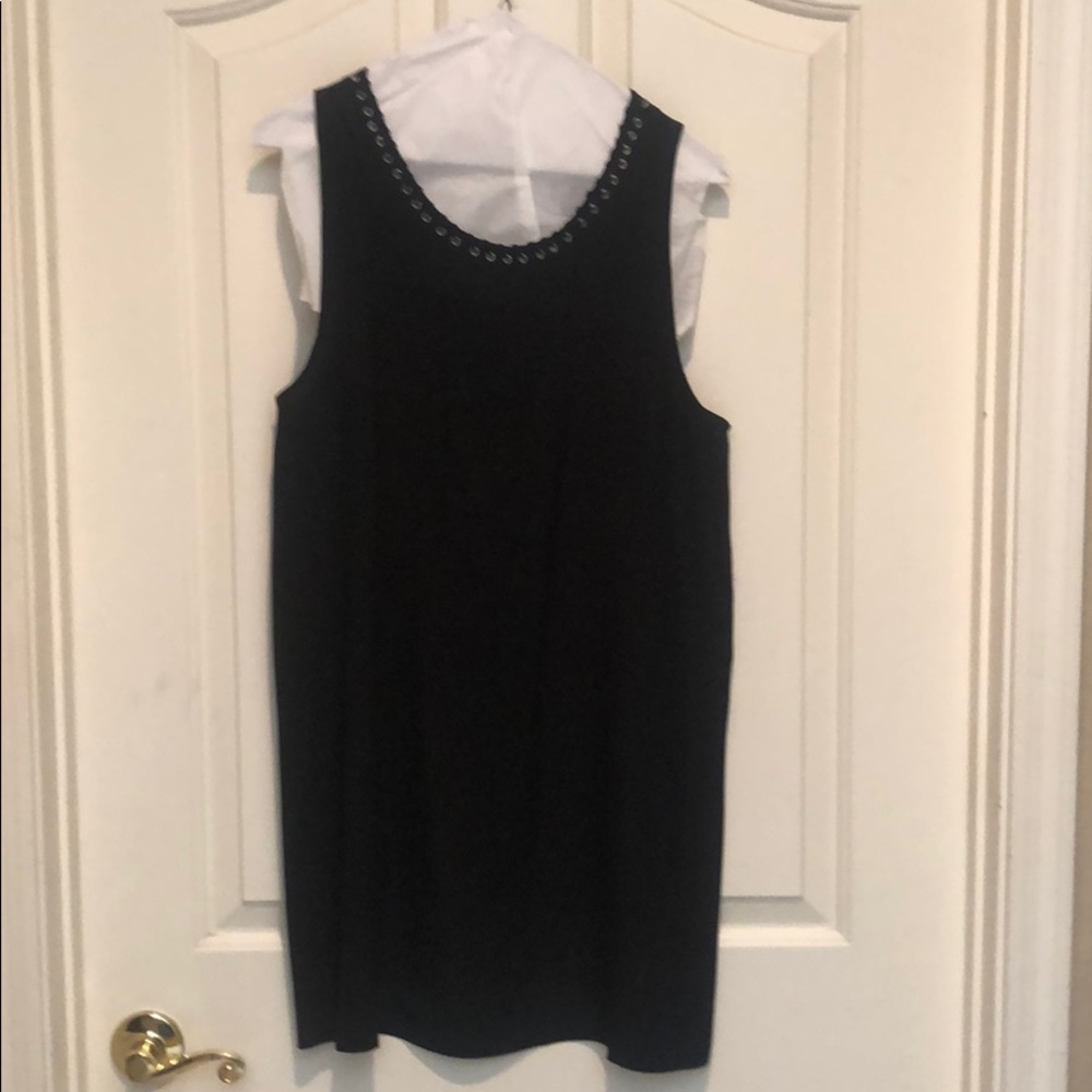 Joie Black silk dress.